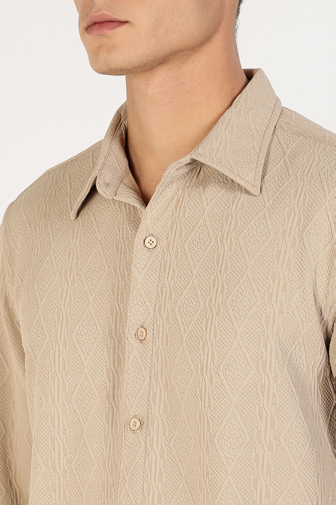 Beige Texture Premium Shirt