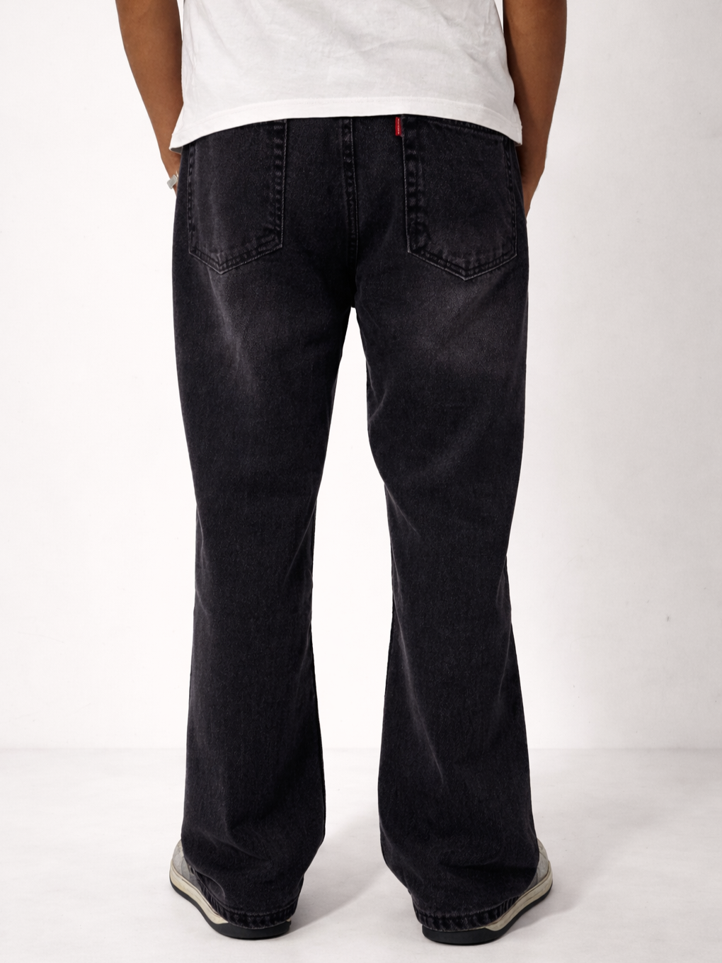 Charcoal Black Straight Fit Jeans